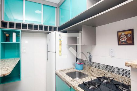 Cozinha + Área de Serviço de kitnet/studio para alugar com 1 quarto, 32m² em Centro Histórico, Porto Alegre