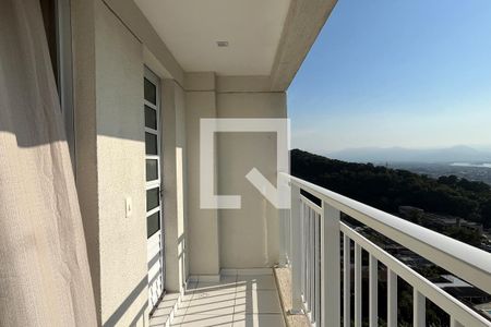 Varanda da Sala de apartamento para alugar com 2 quartos, 51m² em Morro Nova Cintra, Santos