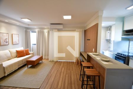 Sala de apartamento para alugar com 2 quartos, 66m² em Mansões Santo Antônio, Campinas
