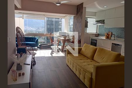 Sala de apartamento à venda com 1 quarto, 65m² em Barra da Tijuca, Rio de Janeiro