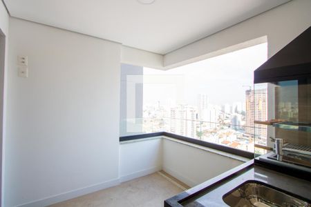 Varanda gourmet de apartamento à venda com 3 quartos, 93m² em Campestre, Santo André