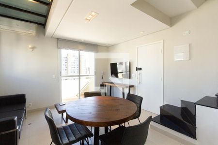 Sala/Cozinha de apartamento para alugar com 1 quarto, 50m² em Itaim Bibi, São Paulo