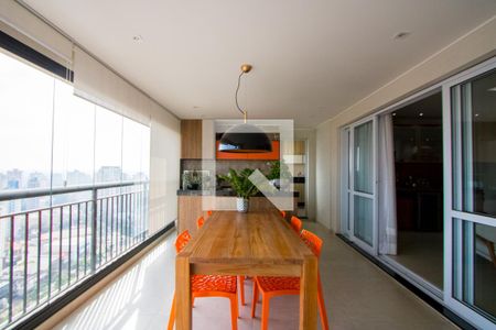 Varanda gourmet de apartamento à venda com 3 quartos, 192m² em Vila Gilda, Santo André