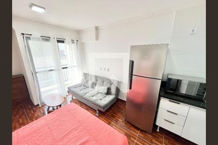 Sala/Quarto/Cozinha de kitnet/studio para alugar com 1 quarto, 26m² em Jardim São Paulo, São Paulo
