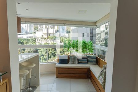 Varanda da Sala de apartamento à venda com 3 quartos, 105m² em Sion, Belo Horizonte