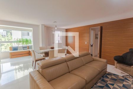 Sala de apartamento à venda com 3 quartos, 105m² em Sion, Belo Horizonte
