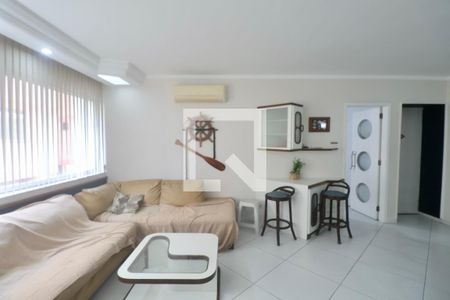 Sala de apartamento para alugar com 3 quartos, 109m² em Jardim Tejereba, Guarujá