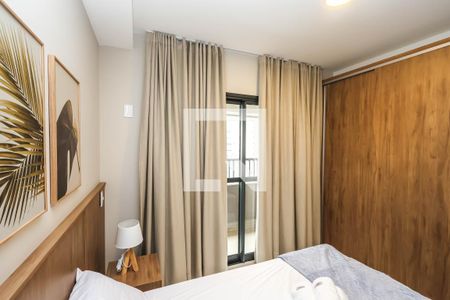 Quarto e Cozinha de kitnet/studio para alugar com 1 quarto, 23m² em Liberdade, São Paulo