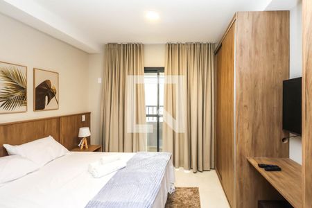 Quarto e Cozinha de kitnet/studio para alugar com 1 quarto, 23m² em Liberdade, São Paulo