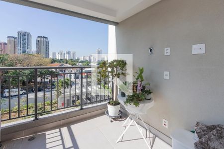 Varanda de apartamento à venda com 2 quartos, 66m² em Santo Amaro, São Paulo