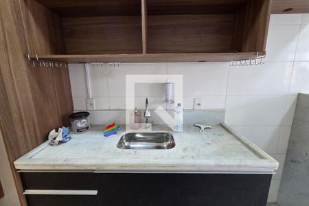 Cozinha de apartamento para alugar com 1 quarto, 33m² em Boqueirão, Praia Grande