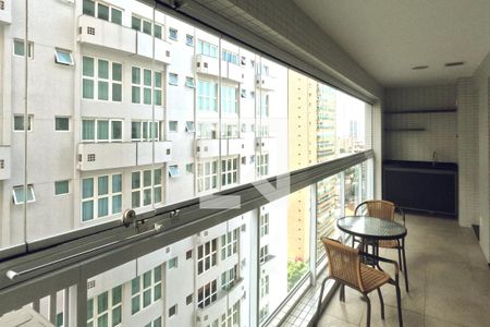 Varanda da Sala de apartamento para alugar com 1 quarto, 57m² em Gonzaga, Santos