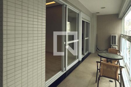 Varanda da Sala de apartamento para alugar com 1 quarto, 57m² em Gonzaga, Santos