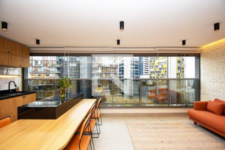 varanda cozinha e churrasqueira e sala de apartamento para alugar com 2 quartos, 111m² em Sumarezinho, São Paulo