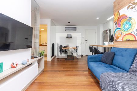 Sala de apartamento à venda com 1 quarto, 49m² em Campo Belo, São Paulo