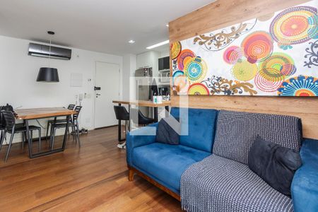 Sala de apartamento à venda com 1 quarto, 49m² em Campo Belo, São Paulo