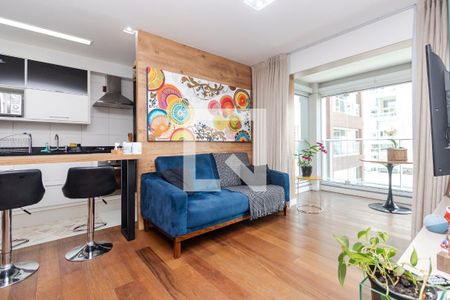 Sala de apartamento à venda com 1 quarto, 49m² em Campo Belo, São Paulo