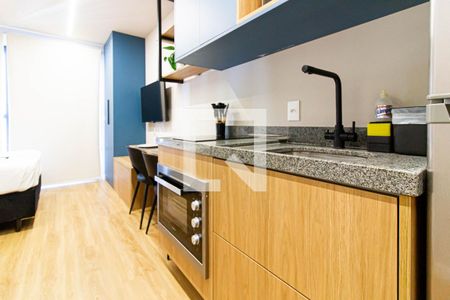 Cozinha de kitnet/studio à venda com 1 quarto, 25m² em Perdizes, São Paulo