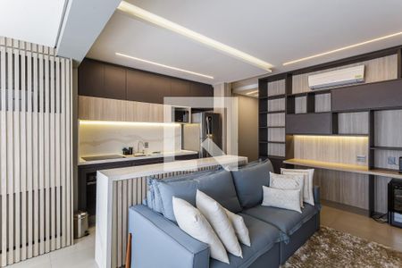 Sala de apartamento para alugar com 1 quarto, 53m² em Vila Olímpia, São Paulo