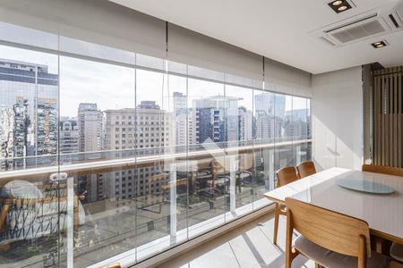 Sala de apartamento para alugar com 1 quarto, 53m² em Vila Olímpia, São Paulo