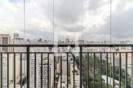 Varanda de kitnet/studio para alugar com 1 quarto, 37m² em Vila Buarque, São Paulo