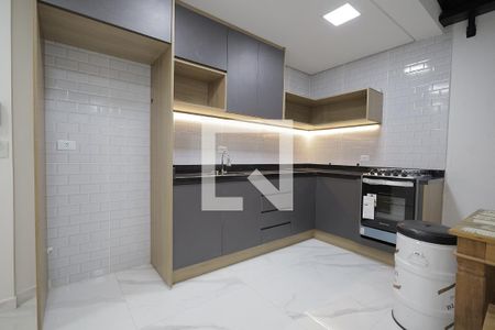 Cozinha de apartamento para alugar com 2 quartos, 50m² em Vila Assunção, Santo André