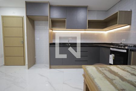 Cozinha de apartamento para alugar com 2 quartos, 50m² em Vila Assunção, Santo André