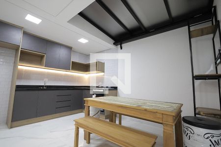 Cozinha de apartamento para alugar com 2 quartos, 50m² em Vila Assunção, Santo André