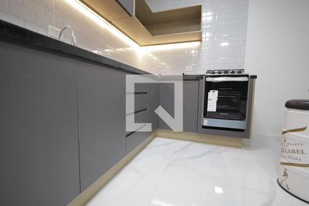 Cozinha de apartamento para alugar com 2 quartos, 50m² em Vila Assunção, Santo André