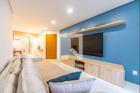Sala de apartamento à venda com 3 quartos, 90m² em Jardim Bela Vista, Santo André
