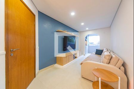 Sala de apartamento à venda com 3 quartos, 90m² em Jardim Bela Vista, Santo André