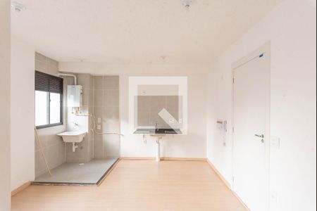 Sala/Cozinha de apartamento para alugar com 1 quarto, 44m² em Residencial Parque da Fazenda, Campinas