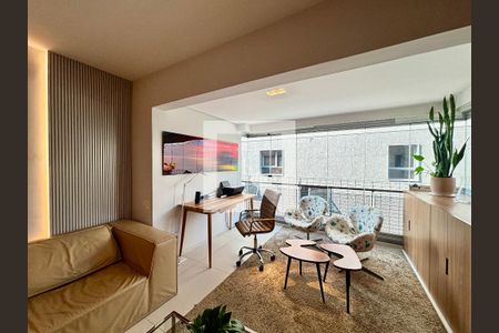 Sala  de apartamento para alugar com 1 quarto, 52m² em Pinheiros, São Paulo
