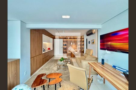 Sala  de apartamento para alugar com 1 quarto, 52m² em Pinheiros, São Paulo