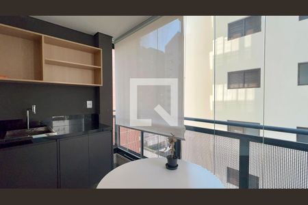 Varanda de kitnet/studio para alugar com 1 quarto, 33m² em Pinheiros, São Paulo