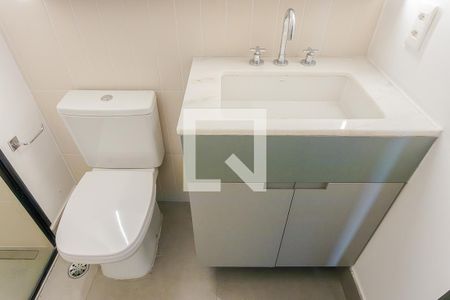 Banheiro de kitnet/studio para alugar com 1 quarto, 39m² em Pinheiros, São Paulo