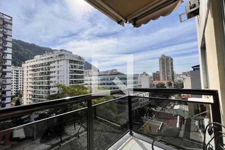 Varanda da sala  de apartamento à venda com 2 quartos, 94m² em Botafogo, Rio de Janeiro