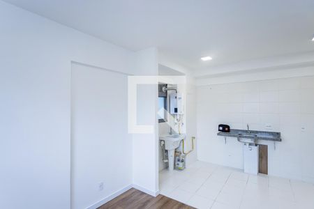 Sala, cozinha e área de serviço de apartamento para alugar com 1 quarto, 30m² em Vila Albertina, São Paulo