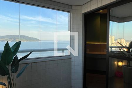 Varanda da Sala e Suíte  de apartamento para alugar com 1 quarto, 43m² em Boqueirão, Santos