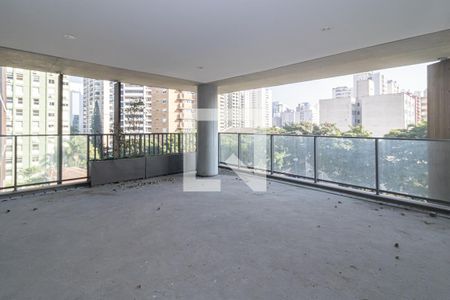 Varanda da Sala de apartamento à venda com 3 quartos, 204m² em Vila Nova Conceição, São Paulo