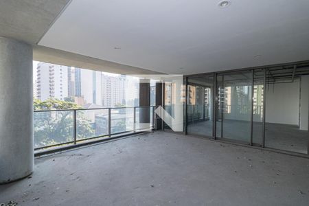 Varanda da Sala de apartamento à venda com 3 quartos, 204m² em Vila Nova Conceição, São Paulo