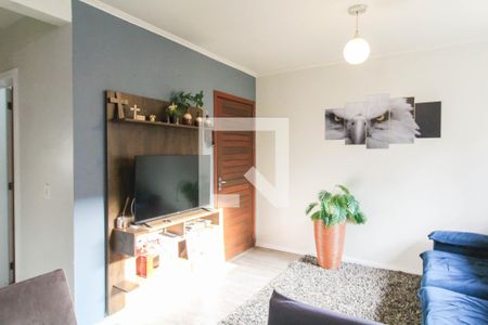 Sala de casa de condomínio à venda com 2 quartos, 80m² em Olaria, Canoas