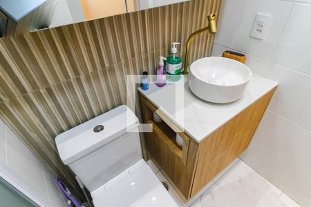 Banheiro da Suíte de apartamento à venda com 1 quarto, 24m² em Fazenda Morumbi, São Paulo