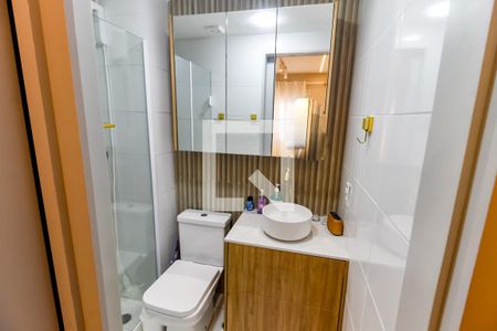 Banheiro da Suíte de apartamento à venda com 1 quarto, 24m² em Fazenda Morumbi, São Paulo