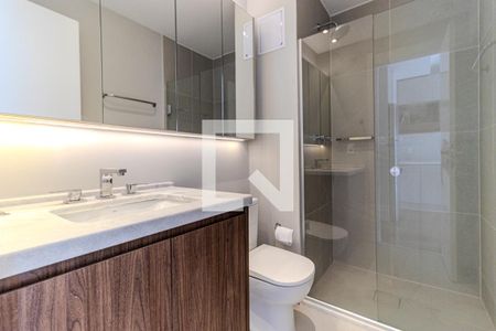 Banheiro de apartamento para alugar com 1 quarto, 35m² em Santa Cecilia, São Paulo