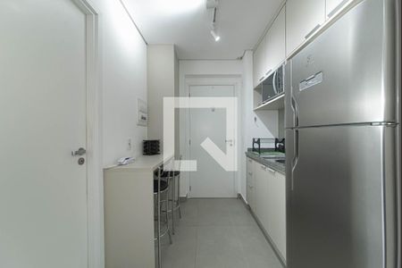 Cozinha de kitnet/studio para alugar com 1 quarto, 22m² em Santo Amaro, São Paulo
