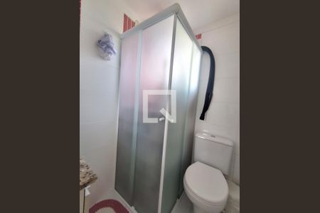 Banheiro da Suíte de apartamento à venda com 2 quartos, 59m² em Vila Valparaíso, Santo André