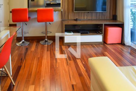 Sala de apartamento à venda com 1 quarto, 55m² em Jardim Analia Franco, São Paulo
