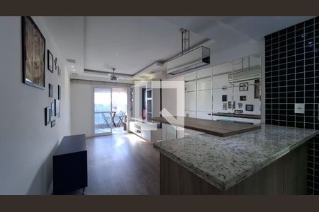 Sala de apartamento para alugar com 3 quartos, 76m² em Campestre, Santo André