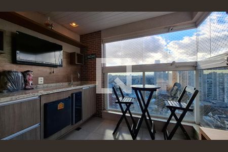 Varanda gourmet  de apartamento para alugar com 3 quartos, 76m² em Campestre, Santo André